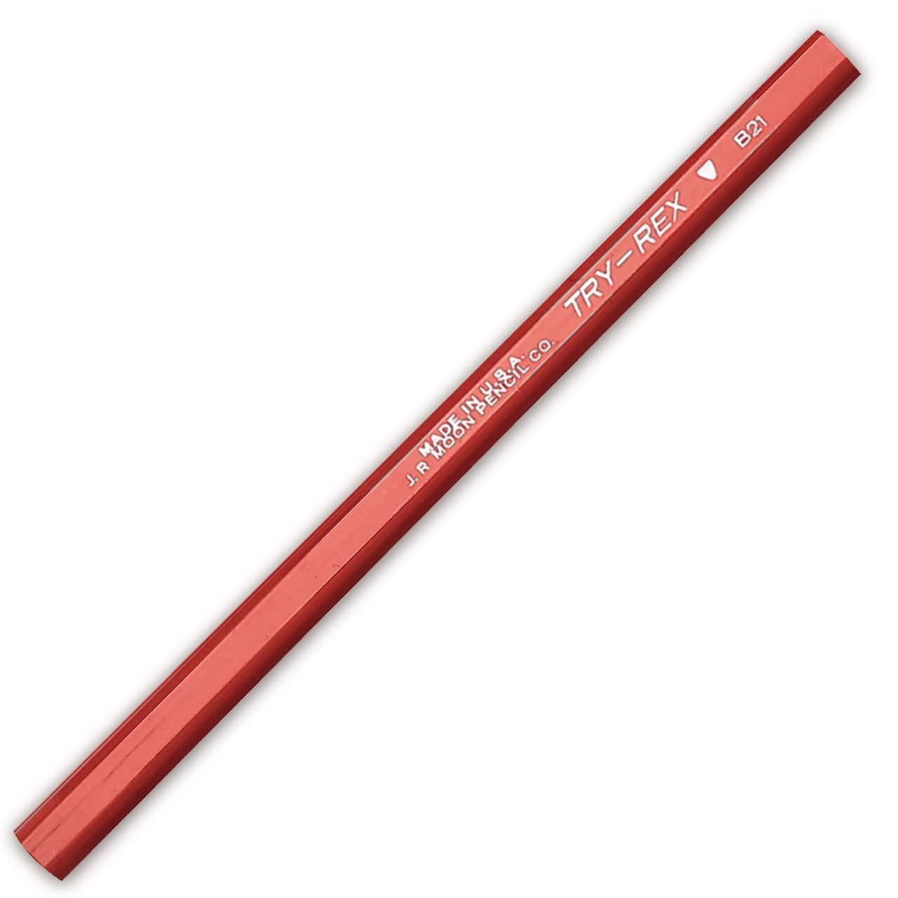 J.R. Moon Pencil Co. Try-Rex Jumbo Pencils without Eraser, 12 Per Pack - 3  Packs